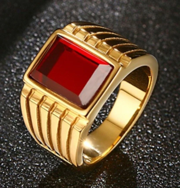 Peru Gold Men's Ring - R Narayan Jewellers | R Narayan Jewellers