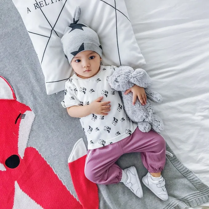 Одежда для младенцев Mini Babe City; детские брюки; брюки с тесьмой; свободные противомоскитные штаны для детей; летняя детская одежда