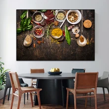 

Kitchen Wall Art Pictures Spice Herb Cooker Poster and Print Cuadros Nordic Canvas Paintings for Restaurant Home Decoration