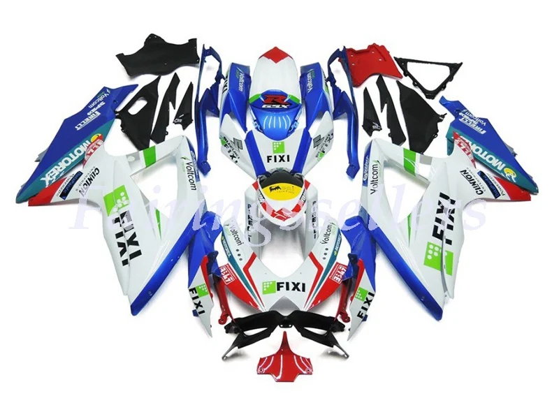 

<Injection mold> New ABS Full Fairing Kit 100% Fit For GSXR600 GSXR750 k5 K8 K9 Fairings FIXI Custom