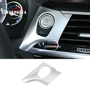 

For BMW X3 G01 18-19 G02 2019 Chrome ABS Start Button Ignition Switch Panel Trim