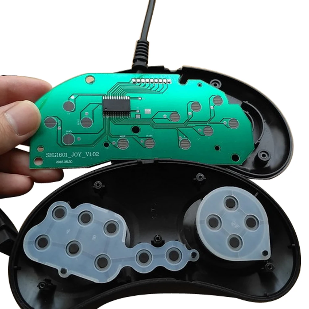 

10pcs High quality Game Controller for SEGA Genesis 6 Button Gamepad for SEGA Mega Drive 2