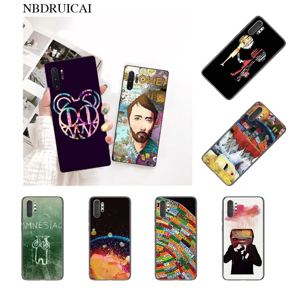 NBDRUICAI радио Head Thom Yorke TPU черный чехол для телефона Корпус Корпуса Samsung Note 3 4 5 7 8 9 10 pro