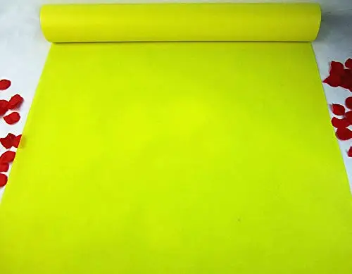 Yellow 2 м, Width-15M, 25 м, 50 м, ковер для свадебной вечеринки, красный, белый, для украшения прохода, для дома, улицы, пляжа, свадьбы, толщина: 0,8 м - Цвет: Yellow