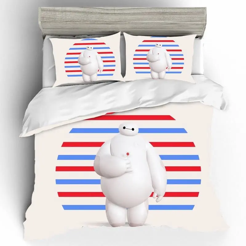 Постельное белье Домашний текстиль комплект постельного белья Baymax Ropa De Cama свадебный подарок Sabanas Комплект постельного белья королевского размера постельное белье бязь большая белая кровать