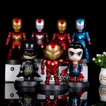 

2020 Q Version 12cm Marvel Avengers Toys Thanos Hulk Buster Spiderman Iron Man Captain America Thor Wolverine Black Panther Acti