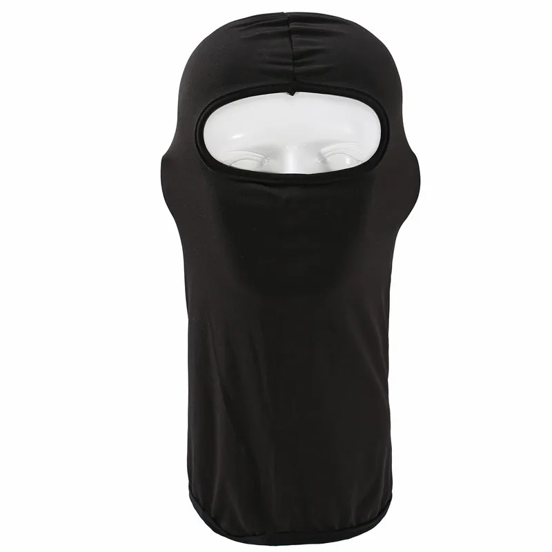 Black 1pc Camouflage Men Women Unisex Mouth Face Mask Fashion Balaclava Solid Outdoor Cycling Climbing Face Mask Balaclava Mask Cover - Цвет: Black