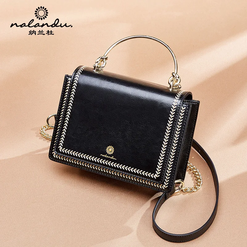 

Nalan Du Bag WOMEN'S Bag 2019 New Style Autumn And Winter Korean-style Square Sling Bag WOMEN'S Messenger Bag Shoulder Bag/ Hand