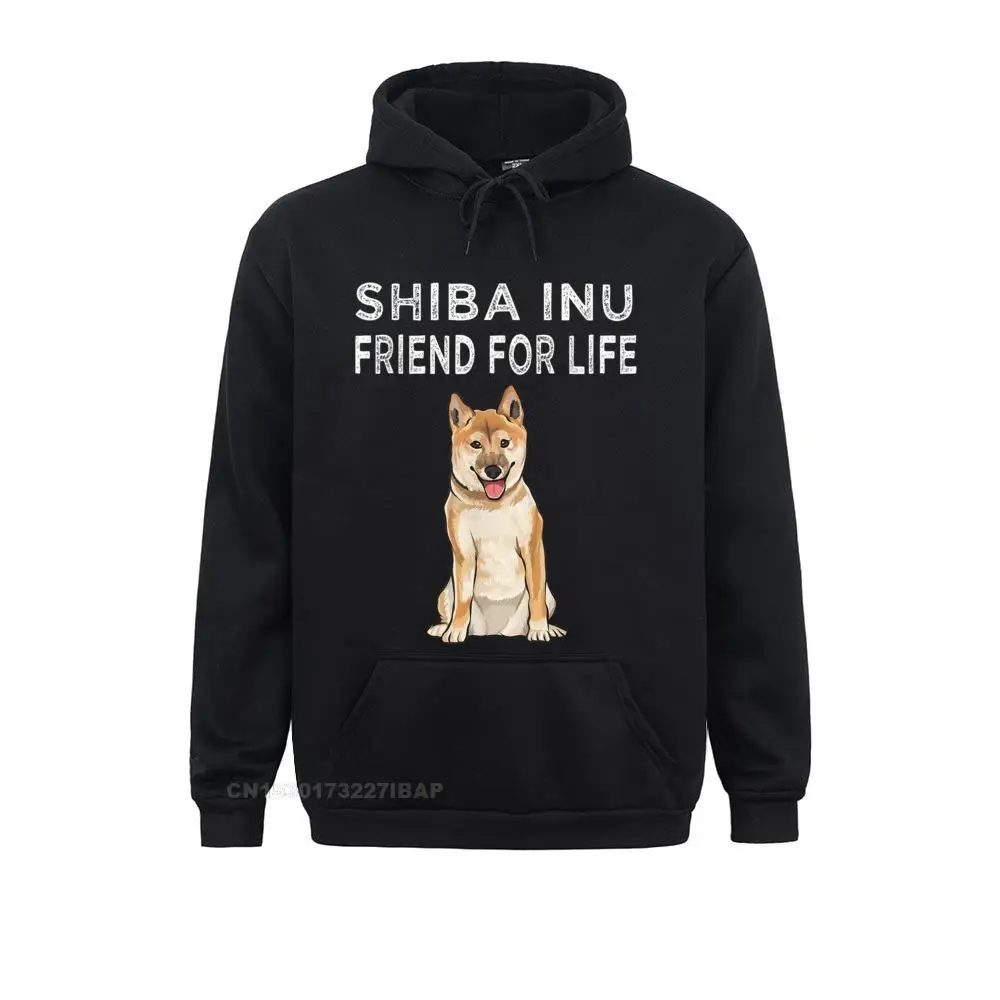 

Shiba Inu Friend For Life Dog Lover Friendship VALENTINE DAY Hoodies Long Sleeve Cosie Hoods Faddish High Street Sweatshirts
