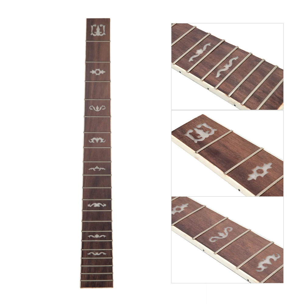 

41 Inch 20 Frets Acoustic Folk Guitar Fretboard with Dot Pattern Inlay Guitar Fretboard DIY Replacement Guitar Neck Rosewood