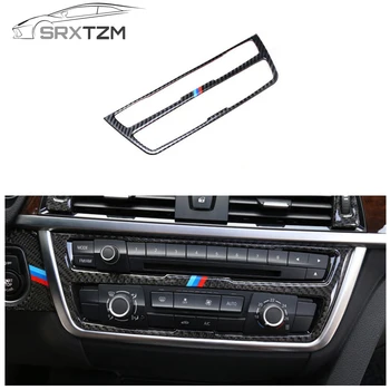 

SRXTZM 1PCS New For BMW F30 F34 320i 3 Series Carbon Fiber Car Inner AC CD Navigation Control Panel air conditioner outlet Decor
