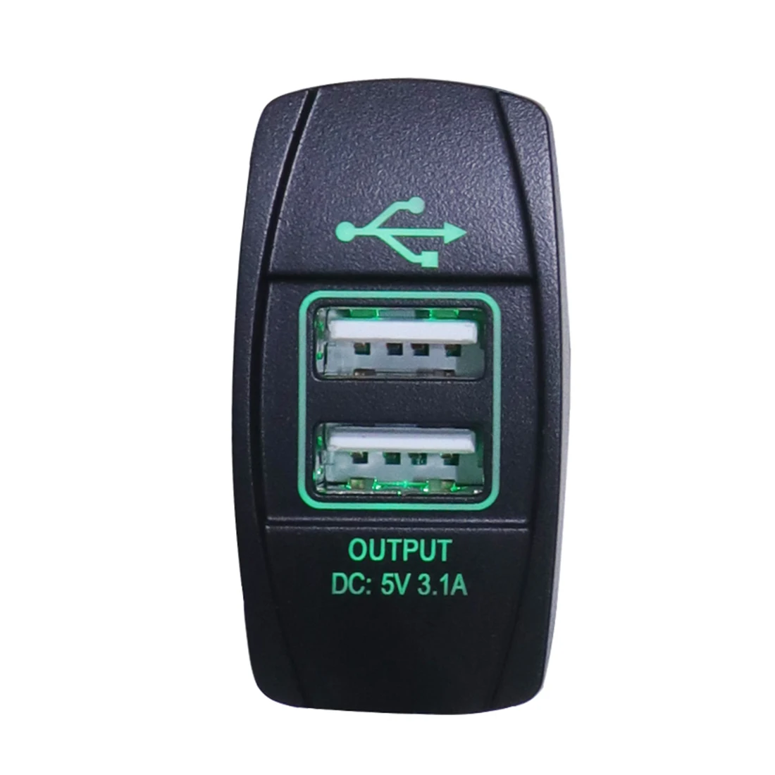 Автомобильное USB зарядное устройство прикуриватель адаптер питания 12-24 В 3.1A двойное USB зарядное устройство для автомобиля лодки мотоцикла грузовика ATV