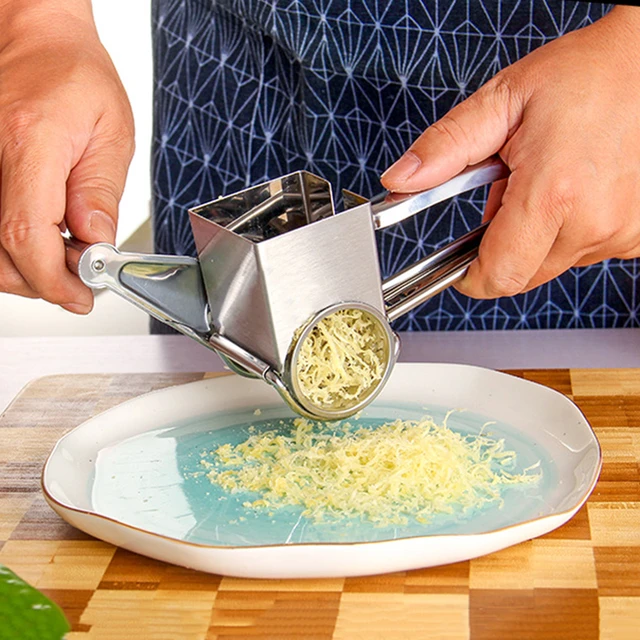 Creative Hand-Cranked Whirling Cheese Grater Kitchen Stainless Steel Cheese  Grater Hand Crank Rotary Vegetable Grinder Tools