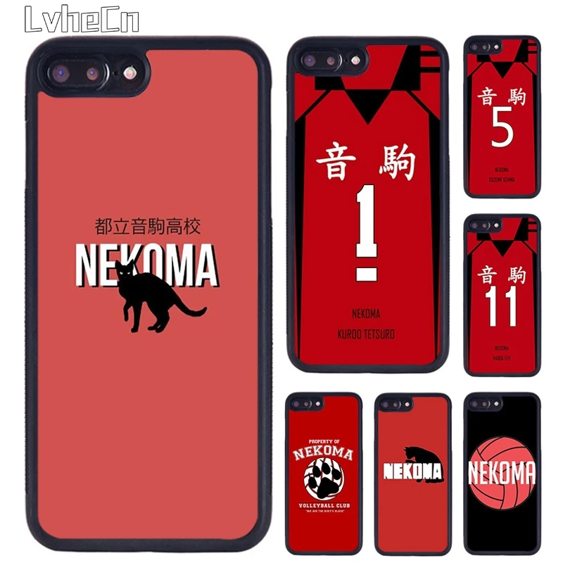 Чехол для телефона LvheCn Nekoma Haikyuu iPhone 5 SE 6s 7 8 Plus 11 12 Pro X XR XS Max Samsung galaxy S7 S8 S9 S10 |