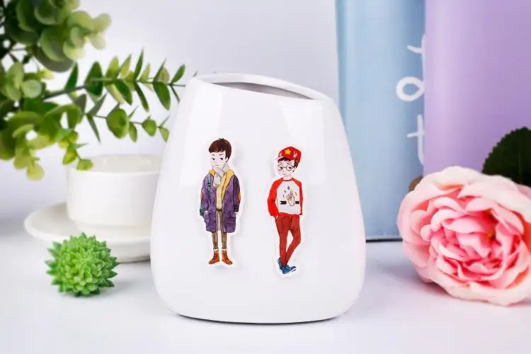16 шт. студенческие наклейки для мальчиков DIY ремесло скрарпбукинг альбом мусорный планировщик журнал декоративные наклейки s