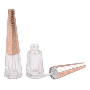 

7ml Geometric Cone Shape Empty Clear Lip Gloss Container Portable DIY Lip Balm Liquid Lipstick Tube Dispenser Bottle New~