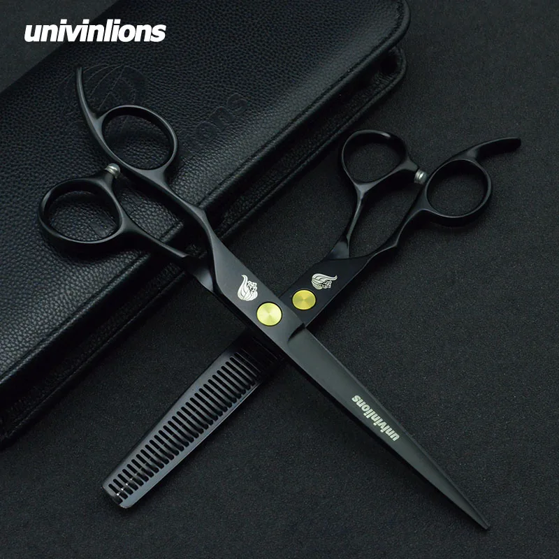 

7" Pet Straight & Thinning Scissors Pet Dog Gromming Scissors Kit Pet Cutting ScissorsThinning Shears for Dog Cat Cutting Tools