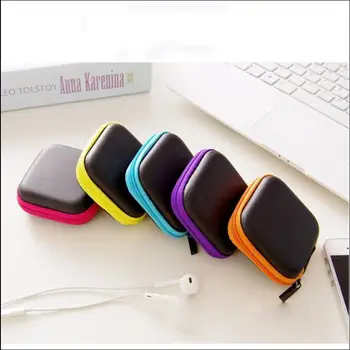 

Headphones Case Earphones Zipper Earplugs Hard Shell Card Carrying Storage Bag To Keep The Lipstick Box Carrying Package TXTB1