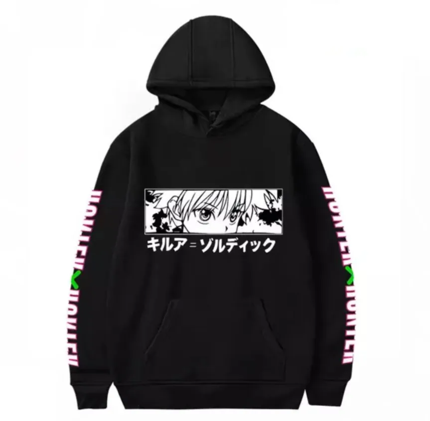 Толстовка Hunter X модная в стиле Харадзюку худи аниме Hisoka Мужской и Женский
