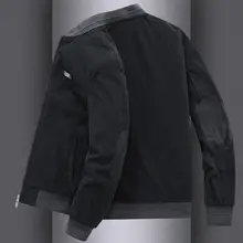 Corduroy Jacket Men's Spring and Autumn New Work Clothes Loose Clothes Men's Baseball Collar Retro Trend Thin Jacket Men