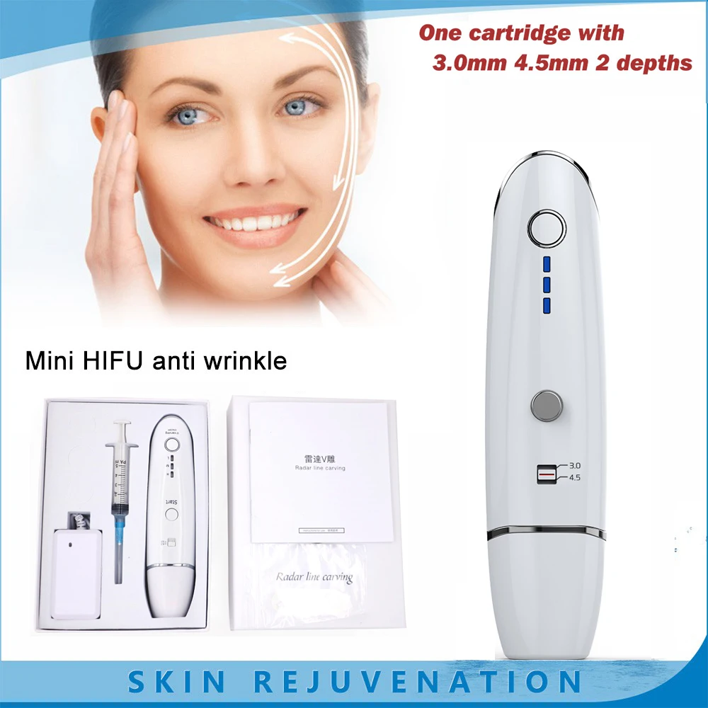 Home Use Mini Hifu Ultrasonic RF Face Lifting Wrinkle Removal Line V-Shape Anti-wrinkle Skin Tighte
