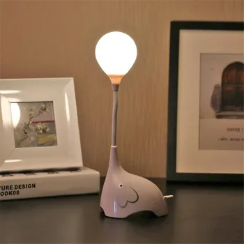 

Cartoon Elephant LED Night Light Silicone Creative USB Rechargeable Lamp Children Eye Protection Reading Lampara Home Decoraiton