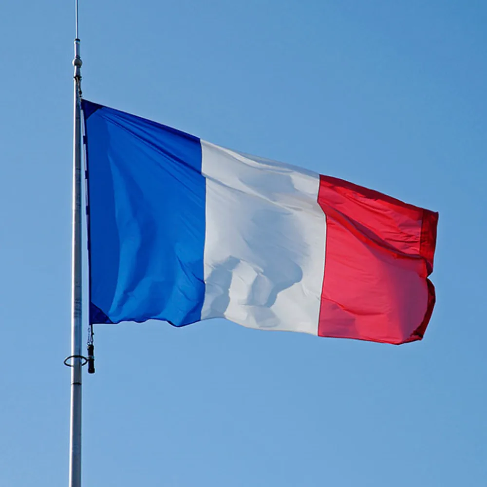 French National Flag 3x5 ft Tricolor Red White Blue Bastille Day Durable polyester fabric French National Flag