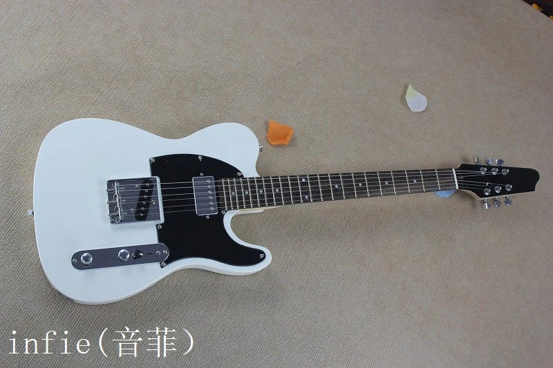 Гитара, электрогитара, гитара Jim Root Signature, Locking Tunner, корпус из красного дерева, белая гитара@ 6