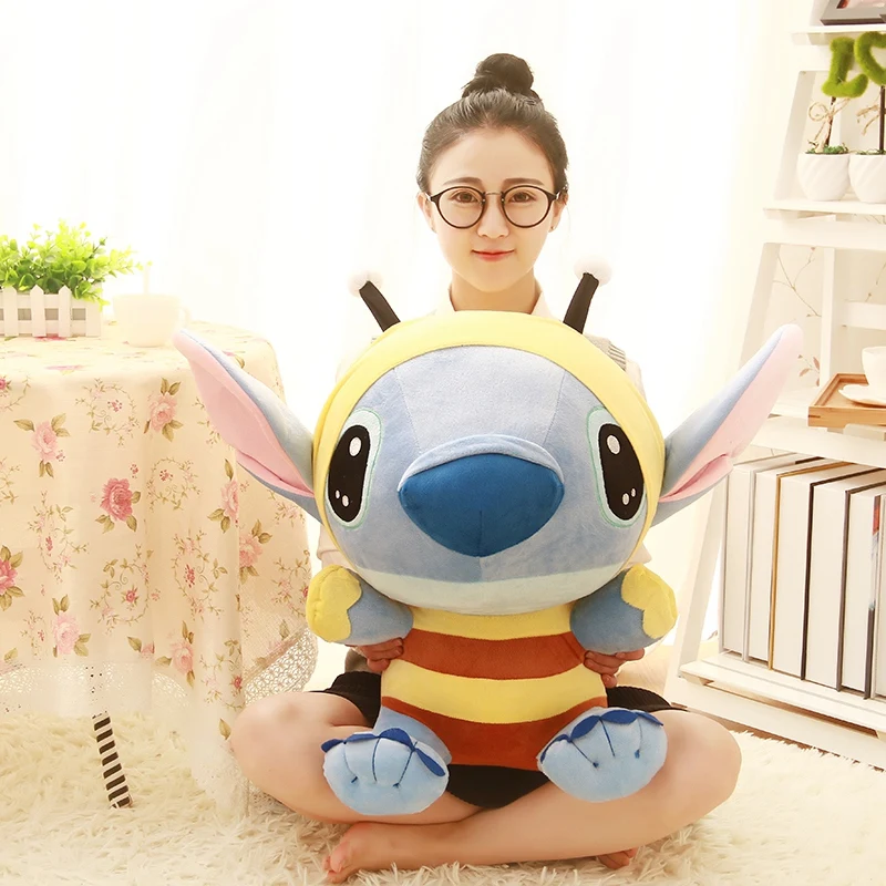 New style cute stuffed animal stuffed animal Steve transforms into a small bee doll pillow hanging pendant decoration rag doll s