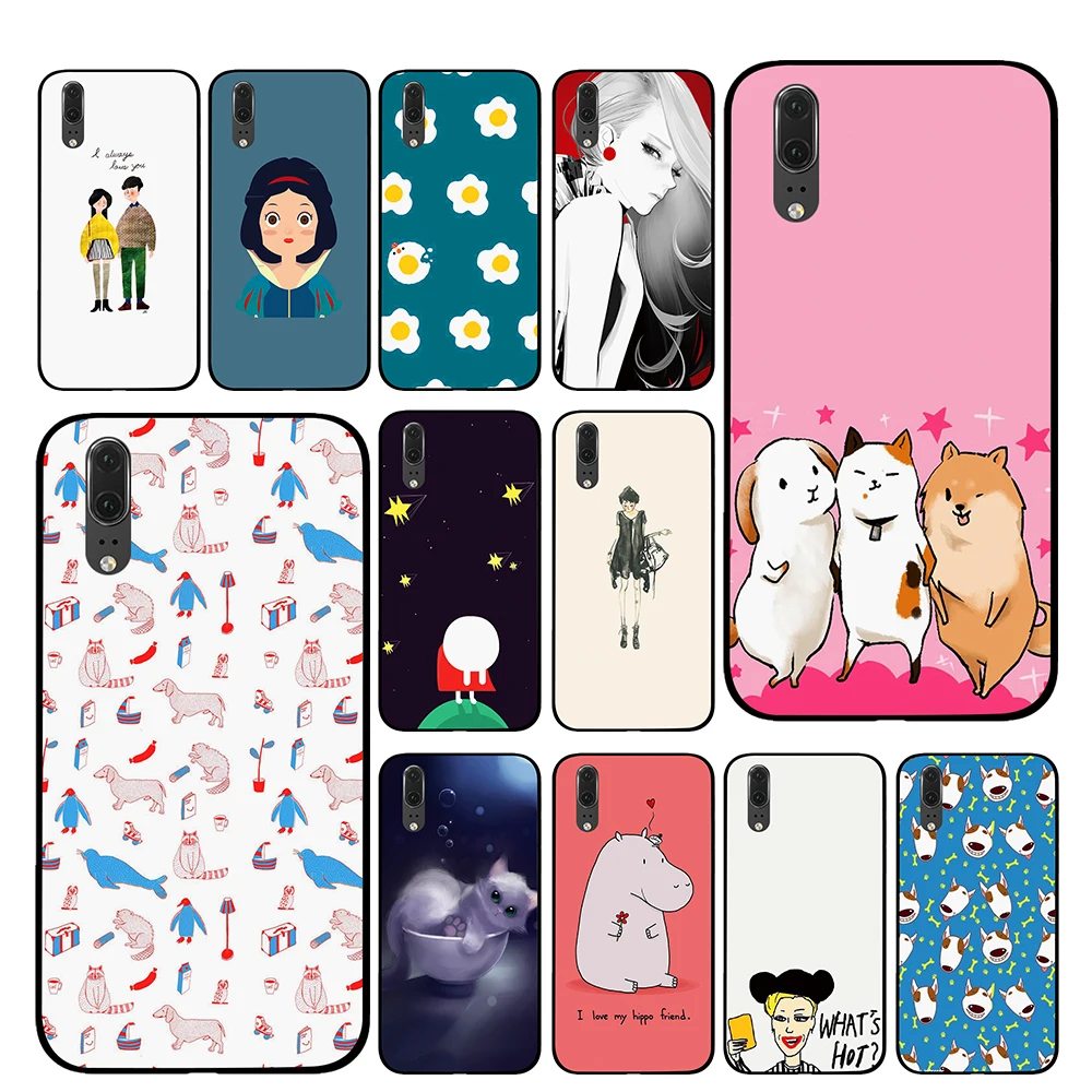 princess comic For Huawei P30 P20 Mate 10 20 Pro Lite Nova 3 4 3i Phone Cases Cover | Мобильные телефоны и аксессуары