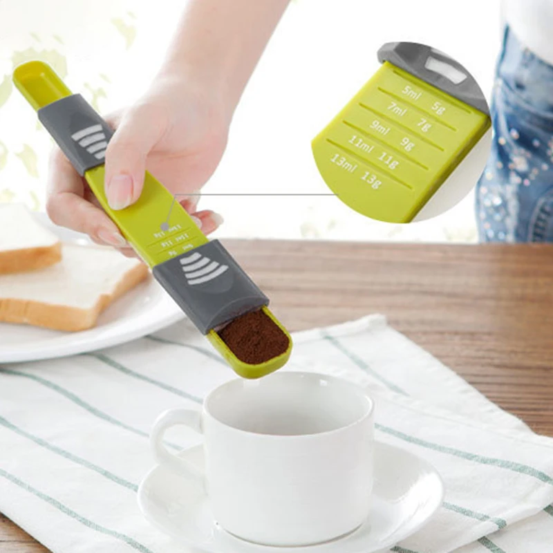 

Kitchen Measuring Spoon Adjustable Multifunctional Tools Kitchen Scales Accessories TP899