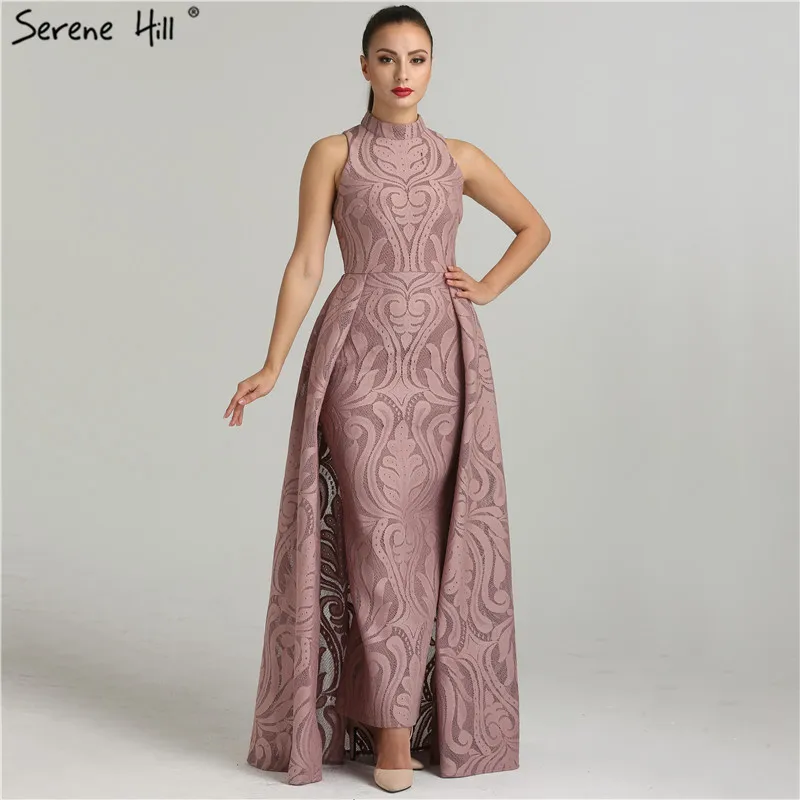 Женское вечернее платье Русалка с высоким воротником без рукавов|formal evening dress|evening