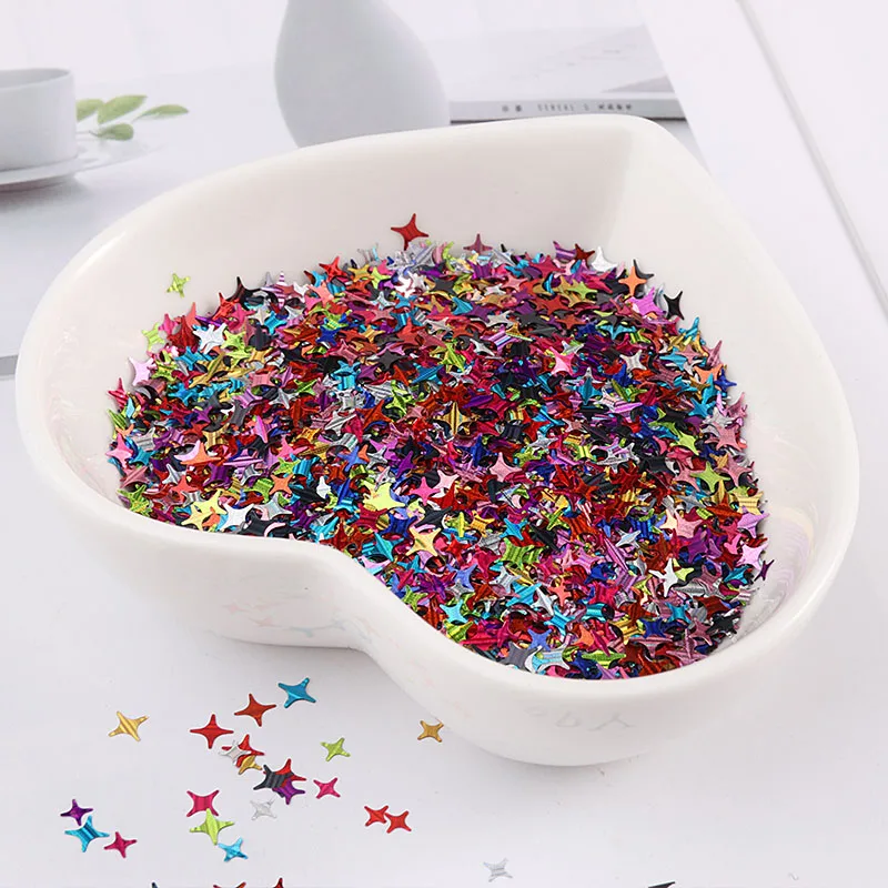 10g Ultrathin Mix 2.5mm 4mm Star Sequins Nail Glitter Paillettes Laser Silver PET Sequin Nails Manicure Material sequins for crafts,sequins accessories,nail art decor