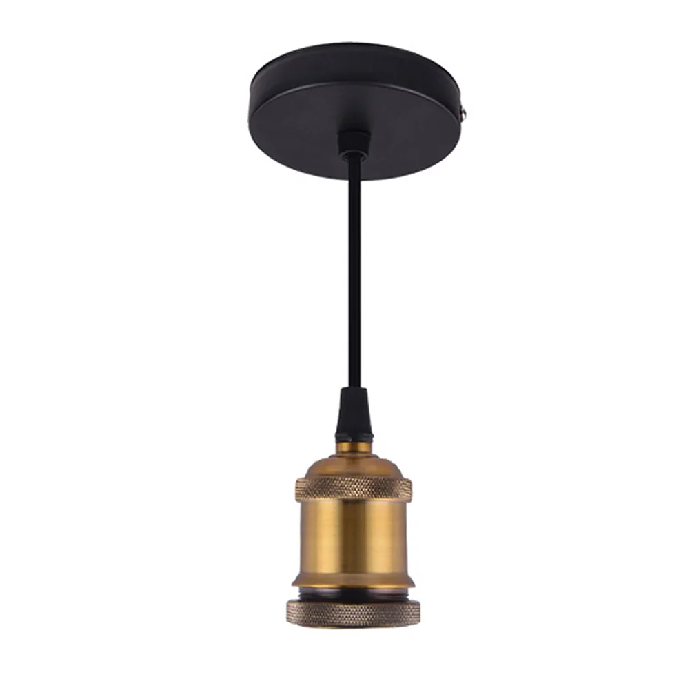 

Vintage Bar For Restaurant Home Chandelier Lamp Holder Retro Ceiling Light Hanging Pendant Home Aluminum Socket For E27 Bulb