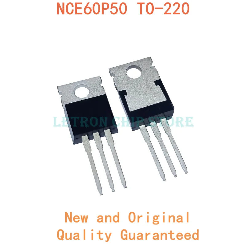 5PCS NCE60P50 TO220 50A 60V TO-220 P-CH MOSFET original and new IC Chipset | Электронные компоненты и
