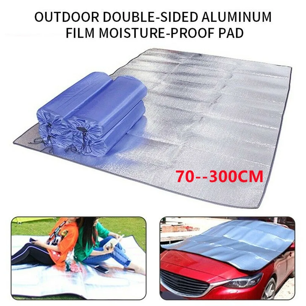EVA Camping Mat Aluminum Foil Folding Sleeping Mats Picnic Beach Bed Mattress Pad Travel