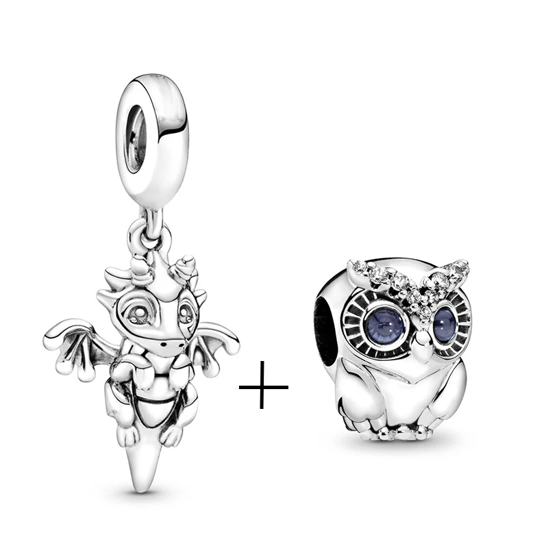 BAOPON, 2 шт./лот, бусины Минни из мультфильма Микки, браслет Пандора, ожерелье, сделай сам, очаровательный браслет для женщин, ювелирные изделия, подарки - Цвет: 015