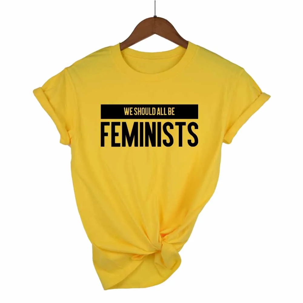 

2018 New Hipster Women t shirt Short sleeve O Neck Feminists Letter Print t-shirt Plus size Casual tops tees camisetas mujer