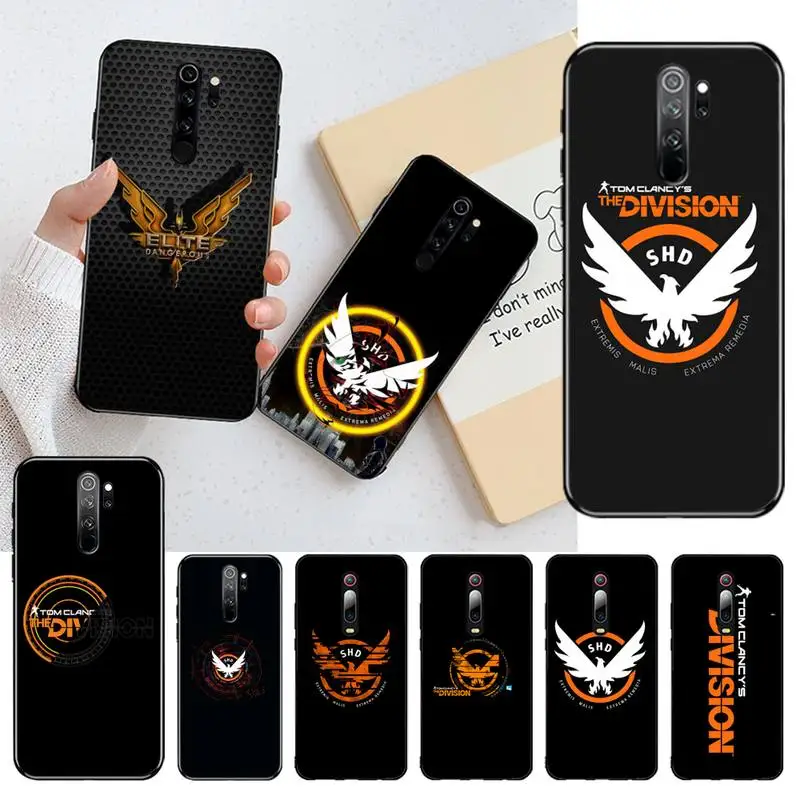 

HPCHCJHM TOM CLANCY'S THE DIVISION 2 LOGO Silicone Phone Case Cover for Redmi Note 8 8A 7 6 6A 5 5A 4 4X 4A Go Pro Plus Prime
