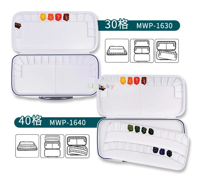 Mijello mijello watercolor palette mwp-1772 double decker 72 wells  370x180x30mm (14.56 x 7.08 x 1.18 inch)