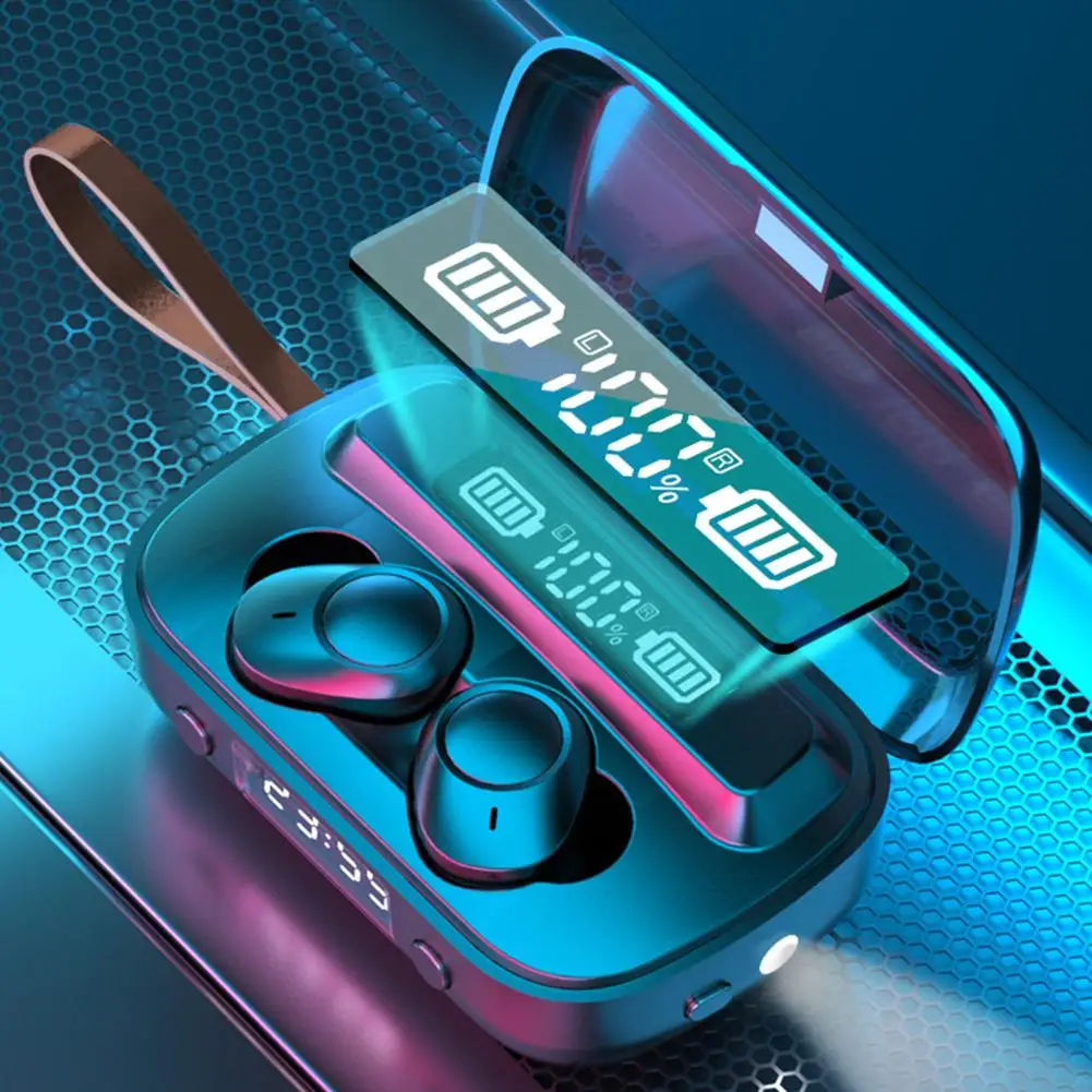 Bluetooth 5 1 Earphone Sports Waterproof A13 TWS Wireless Stereo Earbuds Music Touch Digital Display Earphone Universal