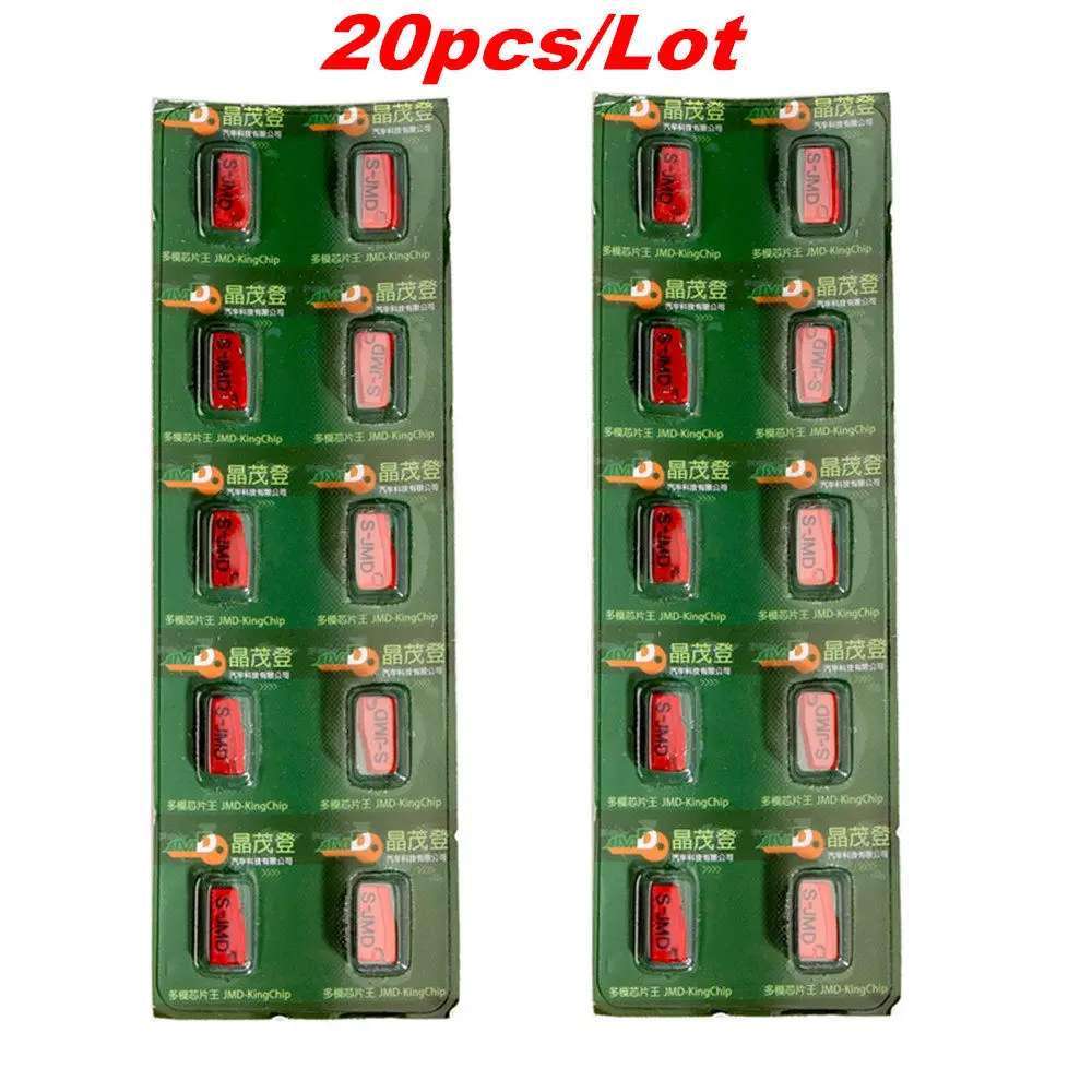 JMD Super Red King Chip Универсальный магический чип для удобного ребенка 46+ 4C+ 4D+ T5(11,12, 13,33)+ G(4D-80bit)+ 47+ 48 сменный King Chip CBAY - Цвет: Red 20pcs