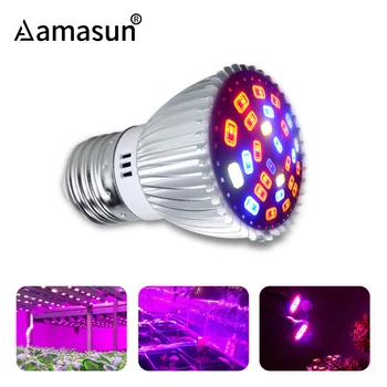 

18W E27 E14 GU10 Led Grow Light Full Spectrum Red Blue UV IR White Warm White Phyto Lamp for Flowers Veg Grow Tent Plant Light