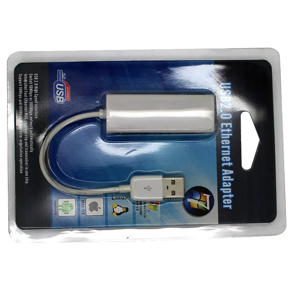 USB 2,0 Проводная сетевая карта Внешняя USB для RJ45 сетевой порт линия высокая скорость и стабильность USB прямое подключение кабеля