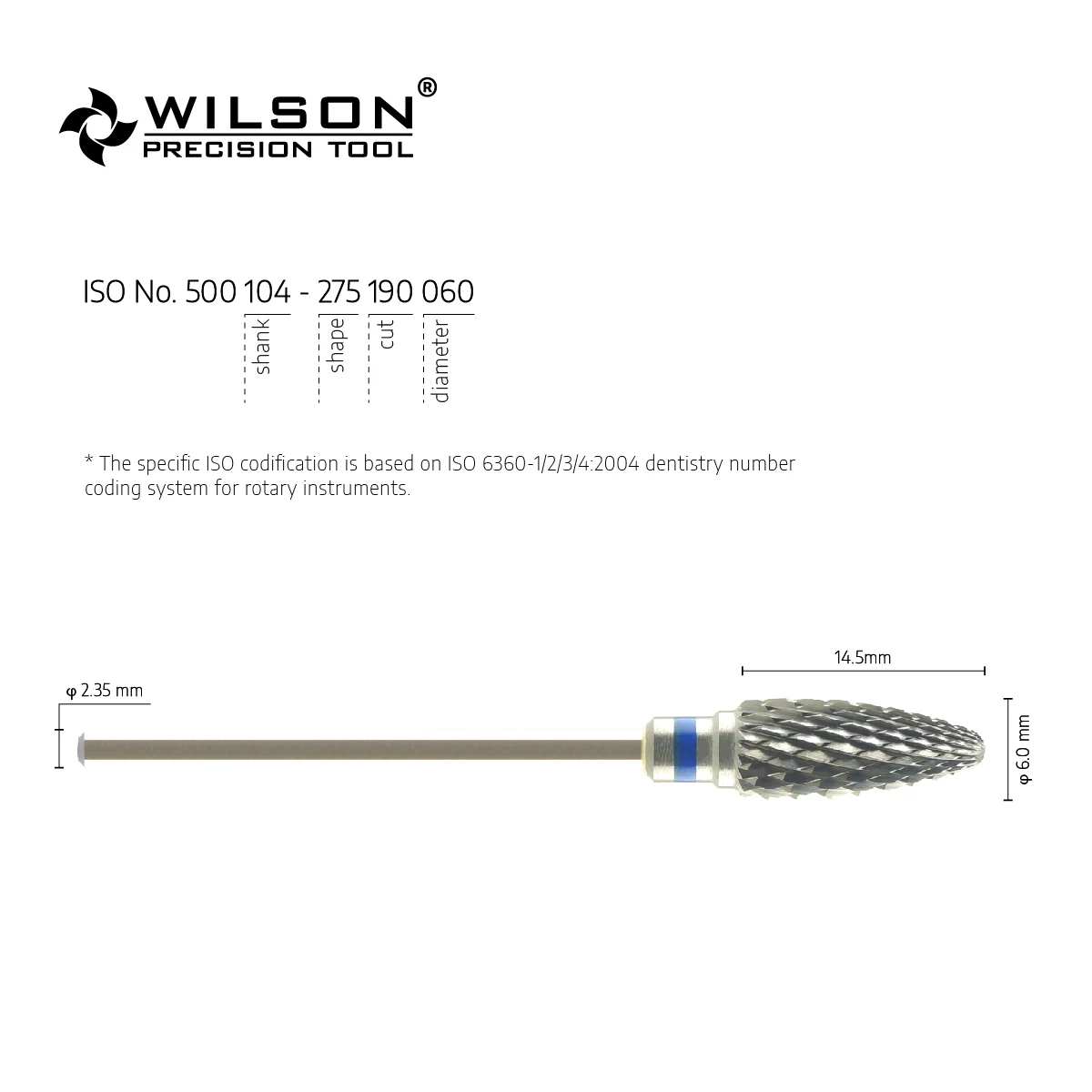 WILSON PRECISION TOOL 5000350 Tungsten Carbide Burs tungsten carbide burs