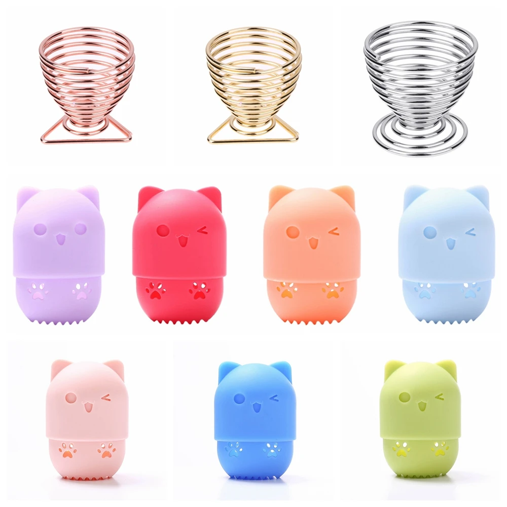 1 шт. держатель губки для Макияжа Косметический дисплей с слоеным дисплеем подставка тыквообразный спонж сушилка для яиц кронштейн пуховка для макияжа поддержка