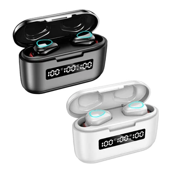 

ALLOYSEED G40 Wireless Earbuds Bluetooth 5.1 9D Noise Cancelling In-Ear Headphones Waterproof Sports Earphones with Microphone
