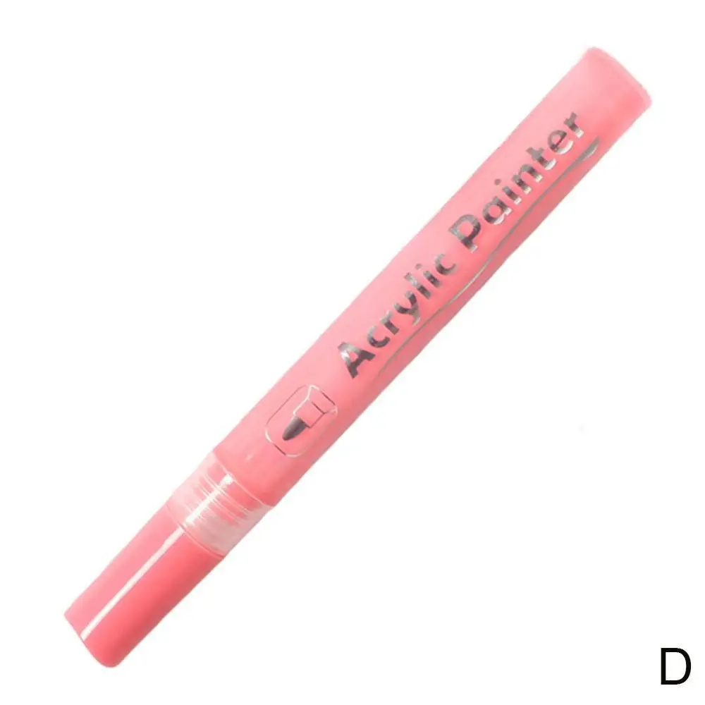 1 шт. акриловая краска водонепроницаемый цветной маркер ручка очень тонкий крючок ручка DIY офисные канцелярские принадлежности и школьные принадлежности - Цвет: D
