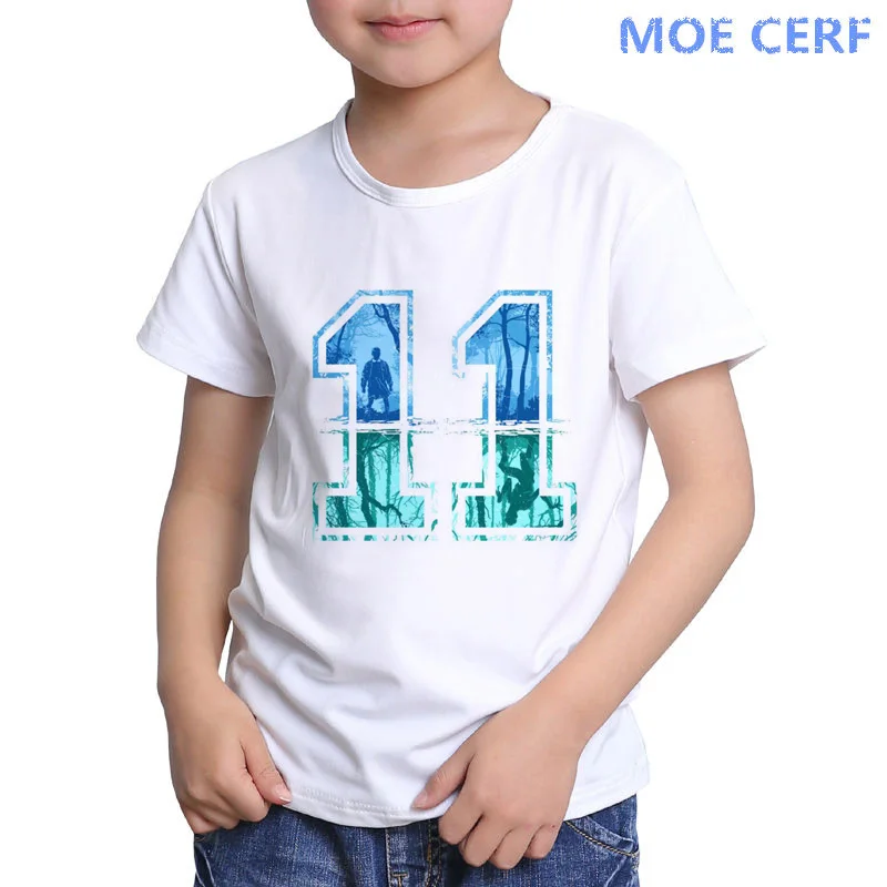 Забавная детская футболка с принтом «странные вещи» одежда для малышей Детская футболка с героями мультфильмов для мальчиков и девочек детские топы, футболки D9-1