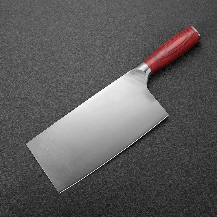 Кухонный нож из нержавеющей стали, профессиональный тутовидный нож, кухонный нож, испанская Красная деревянная ручка
